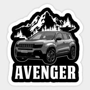 Jeep Avenger jeep car name Sticker